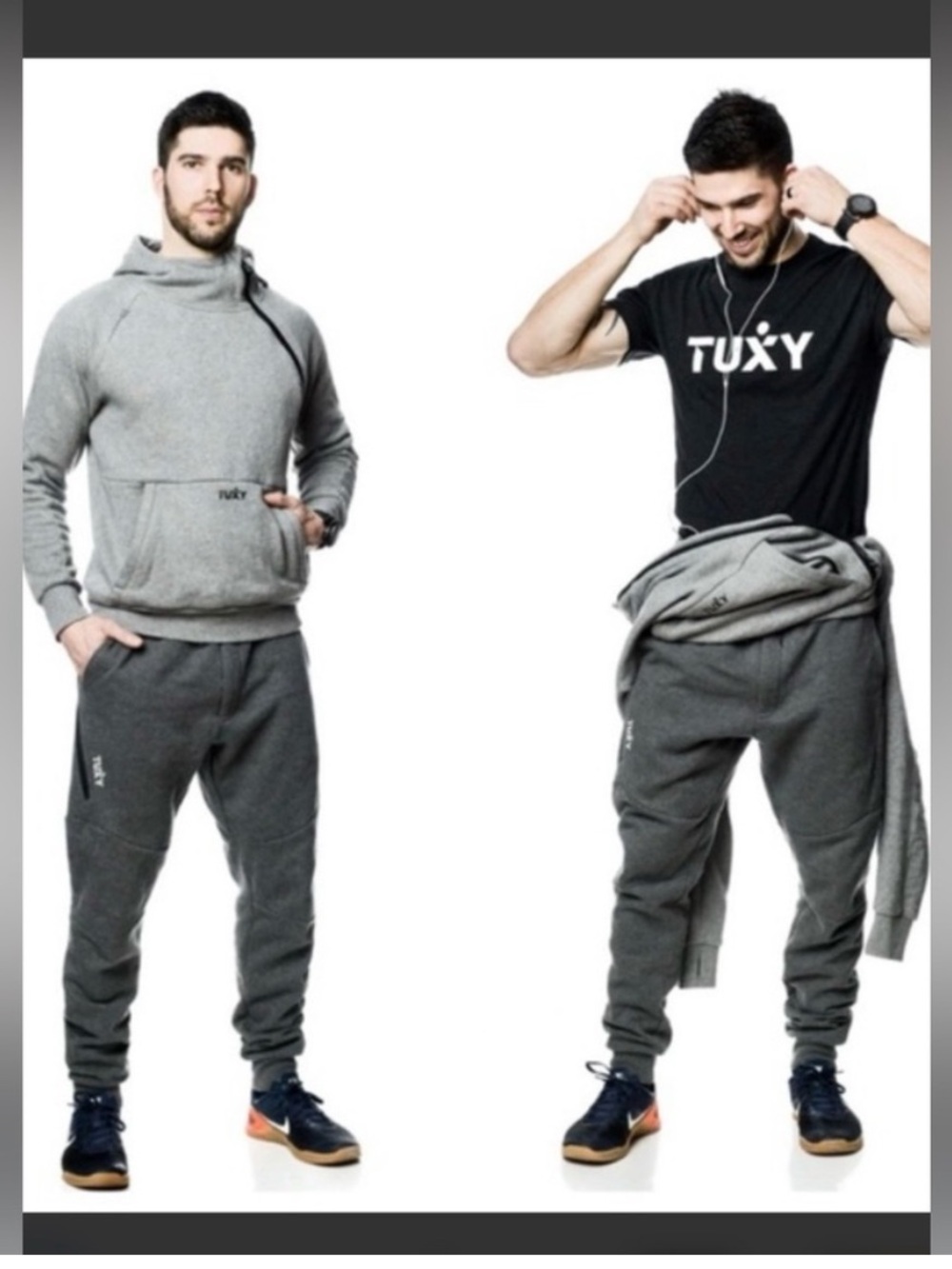 Tuxy Men's The Tuxy Suit Gray One Piece Sweatsuit Sz M NWT